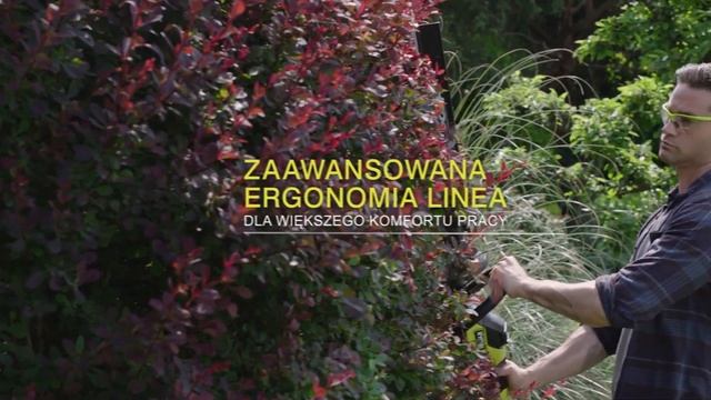 Akumulatorowe nożyce do żywopłotu 55 i 60 cm 18V ONE+ RYOBI, model RY18HT55A i RY18HTX60A смотреть онлайн