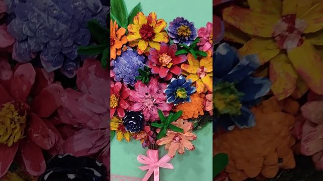 Поделка из природного материала. 8 марта. смотреть онлайн