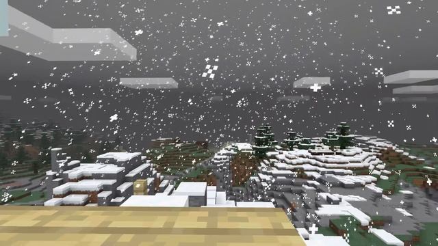 4 минуты снега в Майнкрафте ( со звуком ) смотреть онлайн