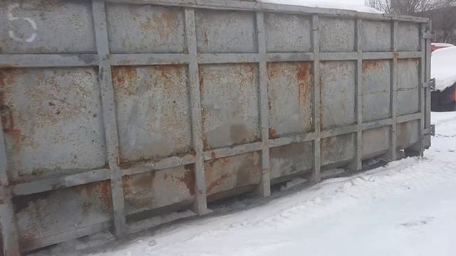 Контейнер мусорный емкостью 32 куб м под ремонт с мусором смотреть онлайн