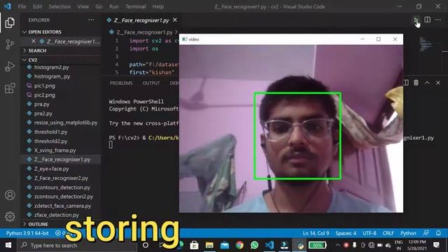 Face recognizer python program |||openCV||| смотреть онлайн