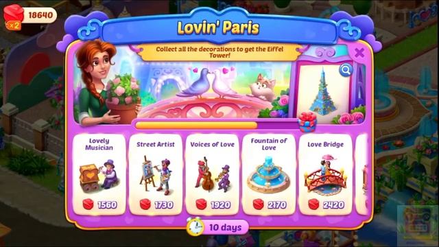 Lovin Paris - Playrix Homescapes - Valentines Day - Android Gameplay смотреть онлайн