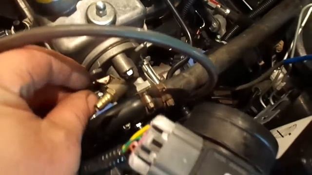 СОД установка крана печки и модернизация термостата ГРАНТы с эл. педалью. смотреть онлайн