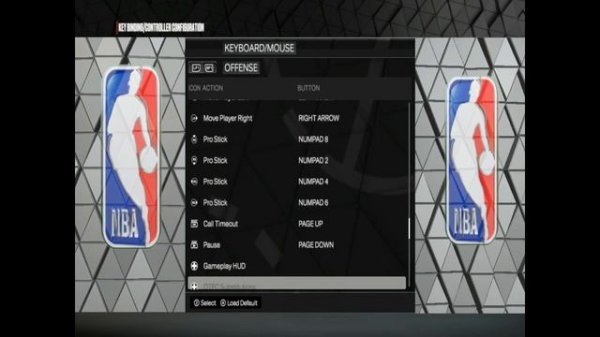 NBA 2K23 KEYBOARD CONTROLS PC