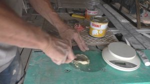 Склейка керамогранита полиэфирным клеем.