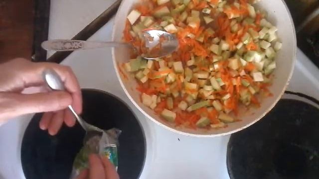 Вермишель с овощами