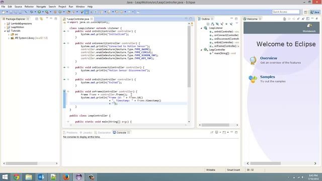 Frame Data - Leap Motion and Java: Tutorial 3 смотреть онлайн