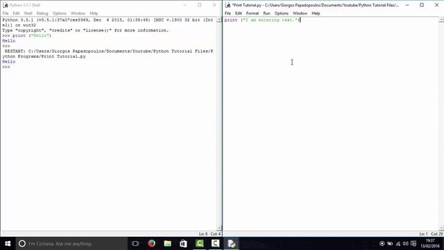 Python Tutorial | Print & Variable Commands | TechTutorials смотреть онлайн