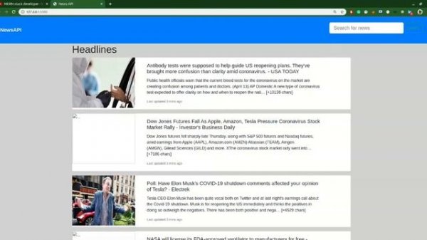 NewsAPI Website | API | DOM | Javascritp API | Bootstrap | SOURCE CODE | 2020