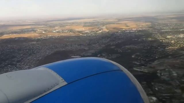 Посадка самолёта в Алматы, Казахстан. Landing in Almaty, Kazakhstan. смотреть онлайн