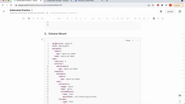 Lesson52, Kubernetes-Practice-Storage Volume Mount смотреть онлайн