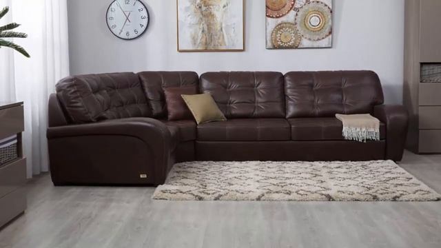 Семь качественных и шикарных угловых диванов  из натуральной кожи  в интернет магазине Хофф