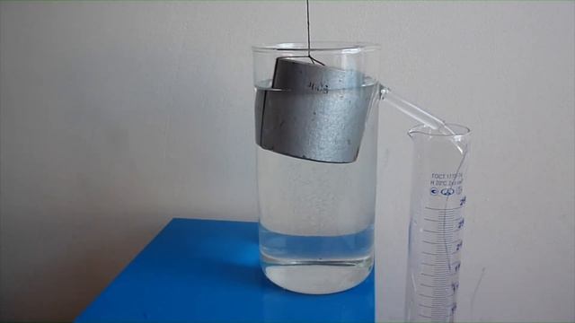 Измерение объёма тела с помощью отливного сосуда смотреть онлайн