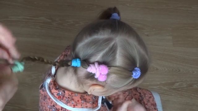 Простая прическа для девочки ♡ Nika Life смотреть онлайн