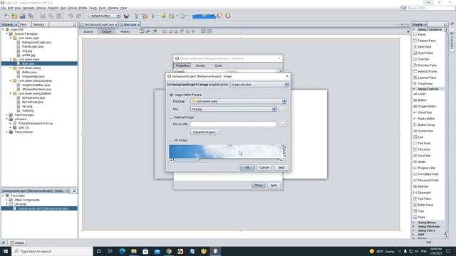 Java Swing UI Design - Login Form With Background Image смотреть онлайн