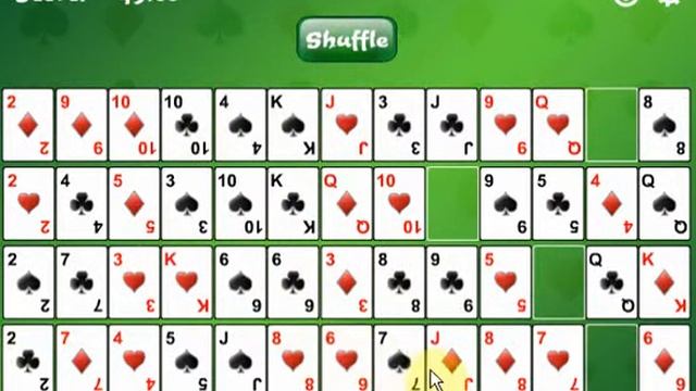Gaps Solitaire - Flash Game - Casual Gameplay смотреть онлайн