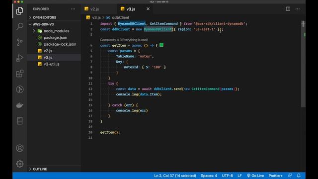 How to use AWS SDK V3? - A DynamoDB demo смотреть онлайн