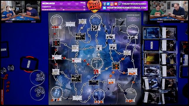 TYRANTS OF THE UNDERDARK (Session 1, 4 Players) Live Board Game Session! I Heart Board Games! смотреть онлайн