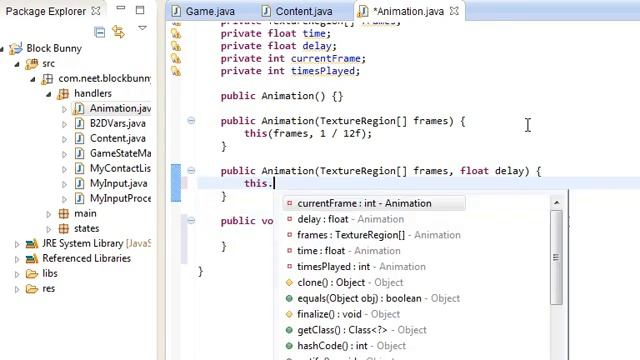 LibGDX Box2D Tiled Tutorial - Block Bunny - Part 6 - Resource Manager and Animation смотреть онлайн