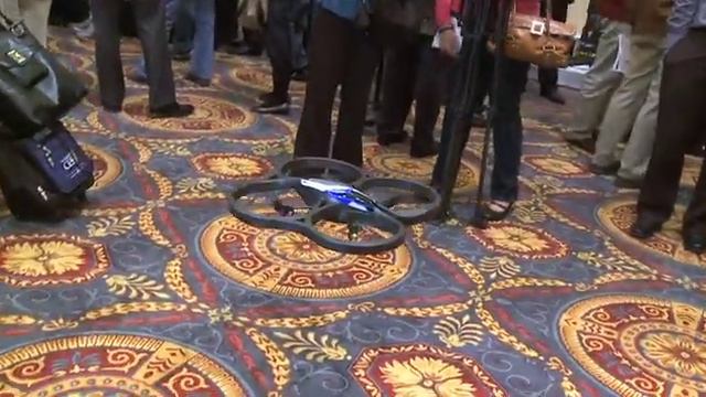 CES 2010 video - AR Drone from Parrot real life video game смотреть онлайн