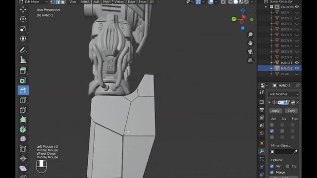 Blender Modeling Robot ( Timelapse ) - IRONTROOPER W-X07 - 3D Mecha Robot смотреть онлайн