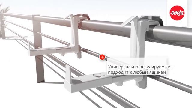 Универсальные держатели нового поколения CLOU от EMSA для любых цветочных ящиков смотреть онлайн