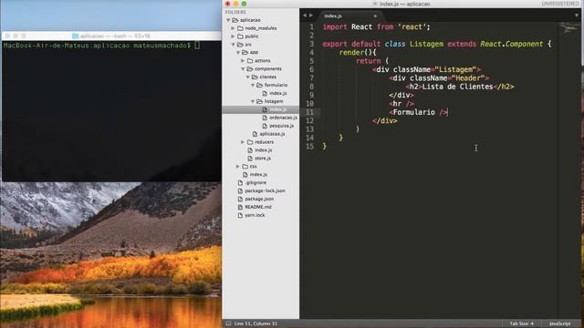 React+Redux #10 - Criando a estrutura dos componentes (parte 2) смотреть онлайн