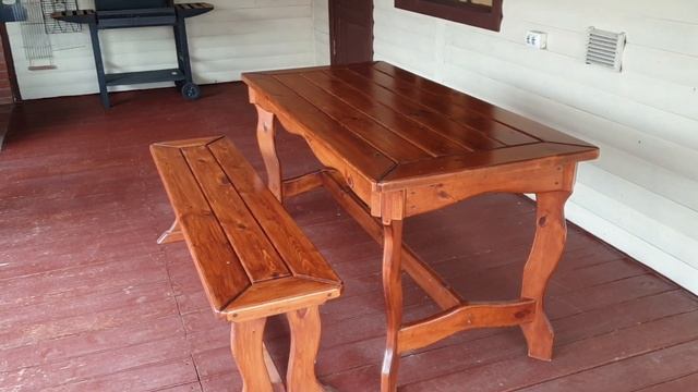 Рукоделки моего мужа.Гарнитур для уличной террасы. смотреть онлайн