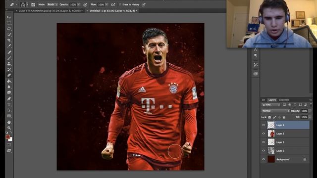 How to Make Dope Sports Deisgns Worldfootballartwork Robert Lewandowski смотреть онлайн