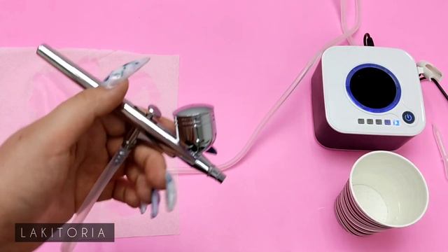 Аэрограф с сенсорными кнопками HY-1801, подробный обзор смотреть онлайн