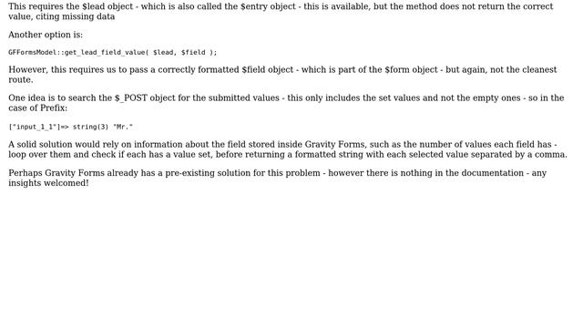 Get selected values from checkboxes and radio buttons via Gravity Forms gform_after_submission hook смотреть онлайн