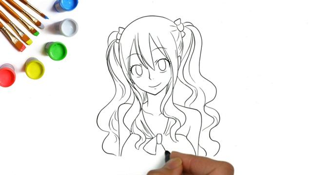 How To Draw Anime Girl, Как нарисовать аниме, Como Desenhar O Anime