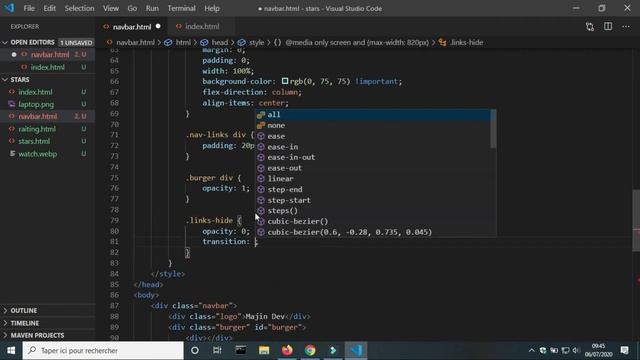 Responsive sticky Navbar (CSS and Javascript) смотреть онлайн