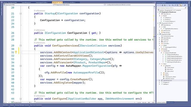 Shopping Cart Tutorial for Beginner 6: Register Connection Strings, Initial Migration смотреть онлайн