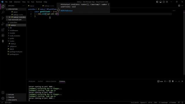 Build a Task Manager App with Node.js and Express - Part 2 смотреть онлайн