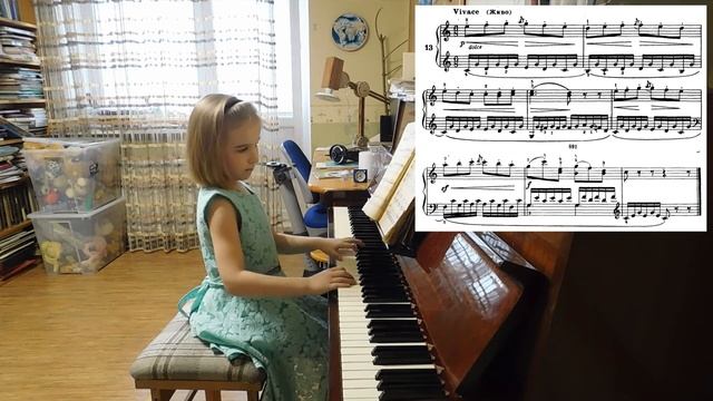 Ярослава Лемешкина, 5 лет. К.Черни. Избранные этюды, ч.1, № 13 (Открытый урок) смотреть онлайн