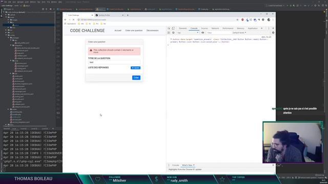 S00E25 - Projet Code Challenge Création d'une question смотреть онлайн