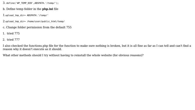 Webmasters: How to fix "Missing a temporary folder" error in Wordpress? смотреть онлайн
