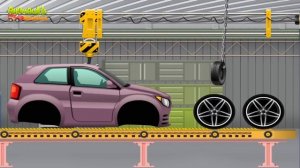 Мультики про машинки - Автозавод - Как делают машинки.