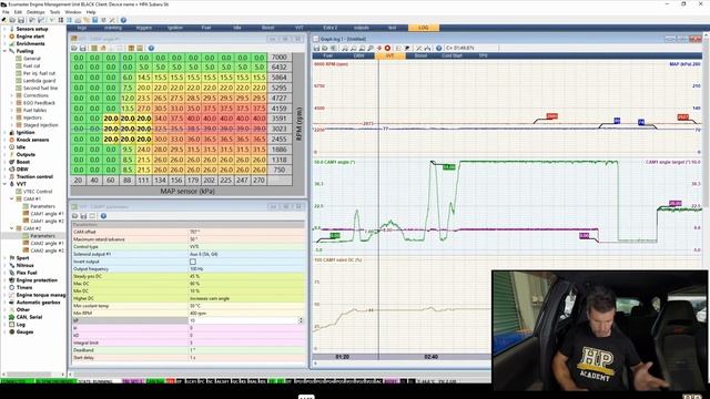 Настройка VVT ECU Master