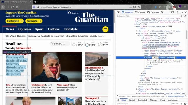 Python Webscraping: Retrieving News Headlines смотреть онлайн