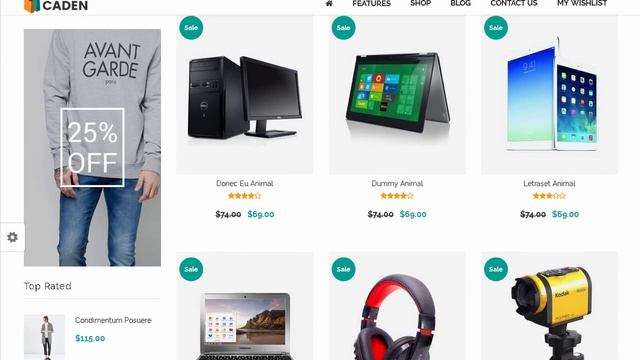 Caden - Mega Store Responsive WordPress Theme | Themeforest Templates смотреть онлайн