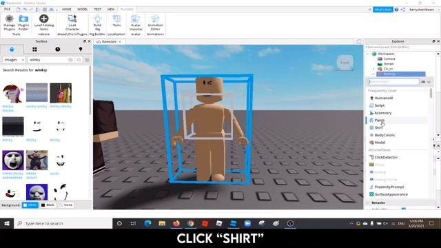 How to Make a Character in Roblox Studio and Export as 3D Model Tutorial || EASY! смотреть онлайн