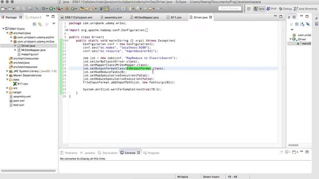 11.9 ElasticSearch Training - Create MapReduce Driver Class for loading data to ElasticSearch Index смотреть онлайн