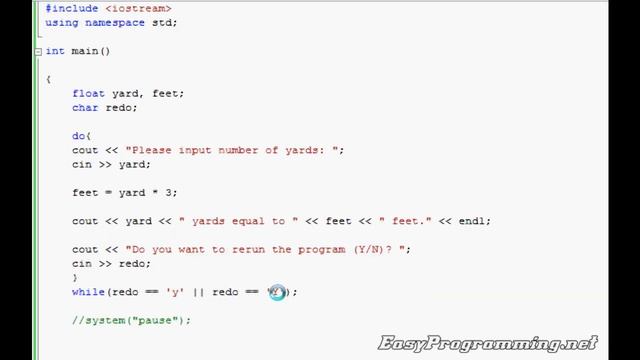 Easy Programming - Beginner C++ Tutorial - The "do while" loop (15) смотреть онлайн