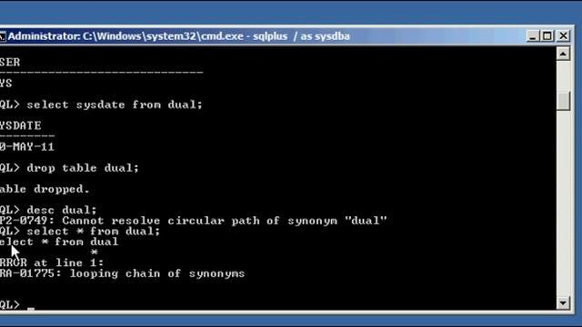 Oracle DBA Justin - How to re-create the special table dual in an Oracle database # 1 of 2 смотреть онлайн