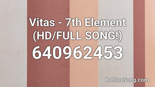 Vitas - 7th Element (HD/FULL SONG!) Roblox ID - Music Code смотреть онлайн