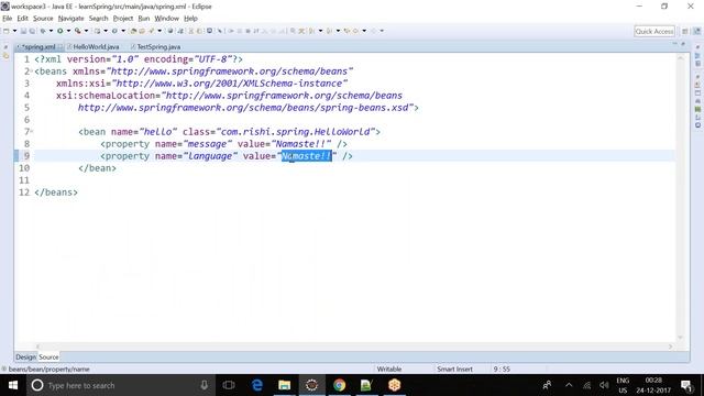 Java Spring - Constructor Arguments and Properties - Session 3 смотреть онлайн