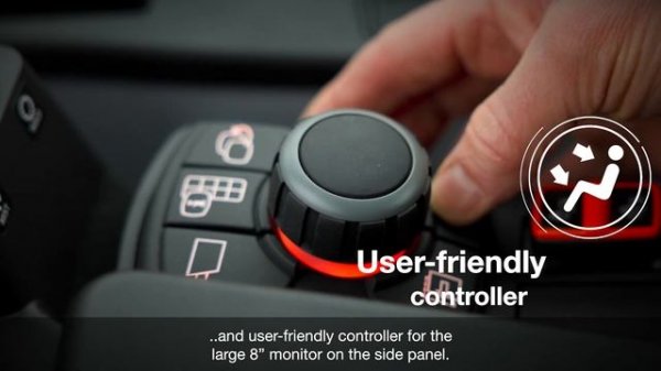 You're in control with the ZW250 7 wheel loader