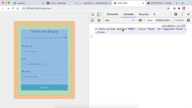Form validation (fix vài chỗ) смотреть онлайн